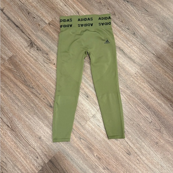 Adidas Training Aeroknit 7/8 High-Rise Leggings, compression! Medium - Picture 1 of 5